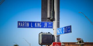 The heart of the Black community in Long Beach has historically existed at this intersection. Photo by Brian Addison.