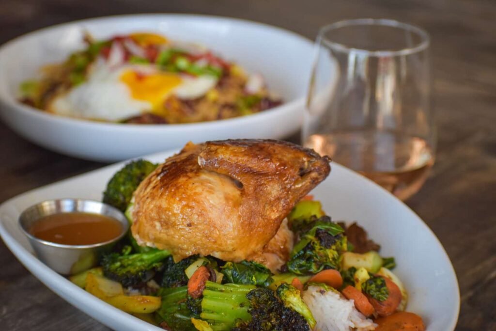 Noble Bird Rotisserie's namesake is what it does best. Photo by Brian Addison.