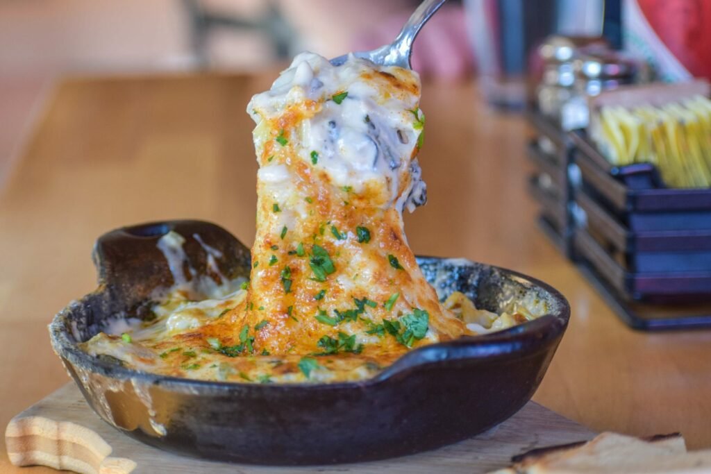The artichoke dip from The Social List. Photo by Brian Addison.