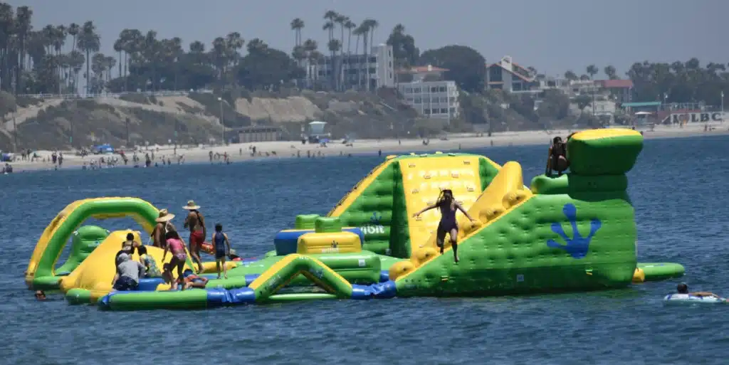 wibit inflatable water park Long Beach