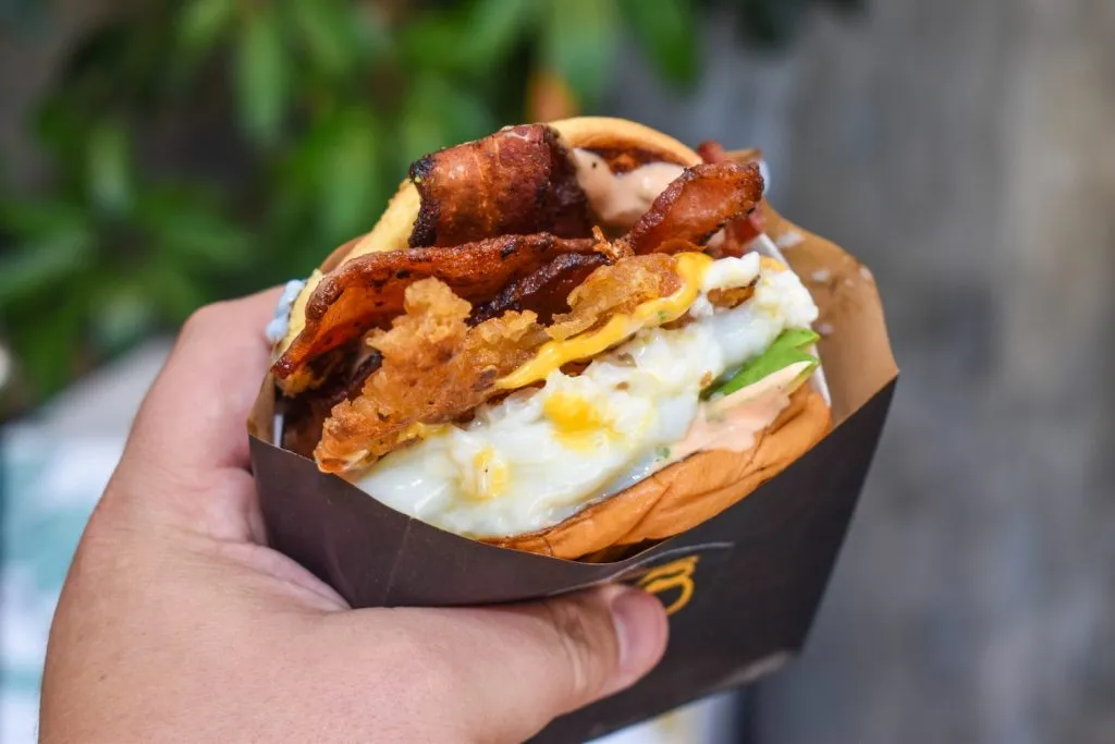 The "Supreme Dream" sandwich from Breakfast Dreams at Rose Park on Pine. Photos by Brian Addison.