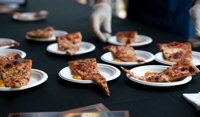 An array of slices from the 2023 Pizza City Fest in DTLA. Photo by LAPCF.