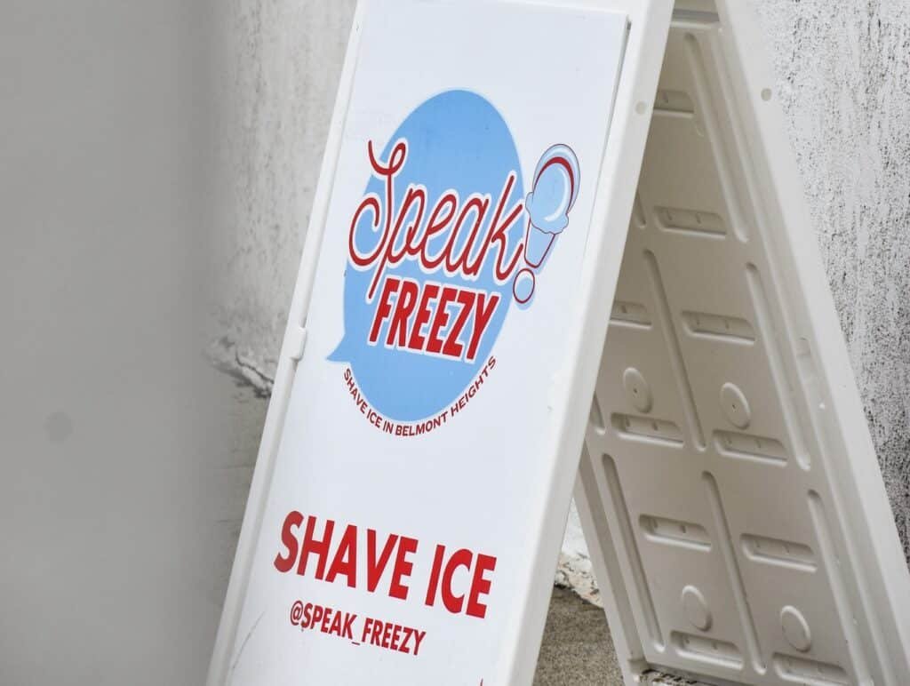 speak freezy Long Beach shave ice