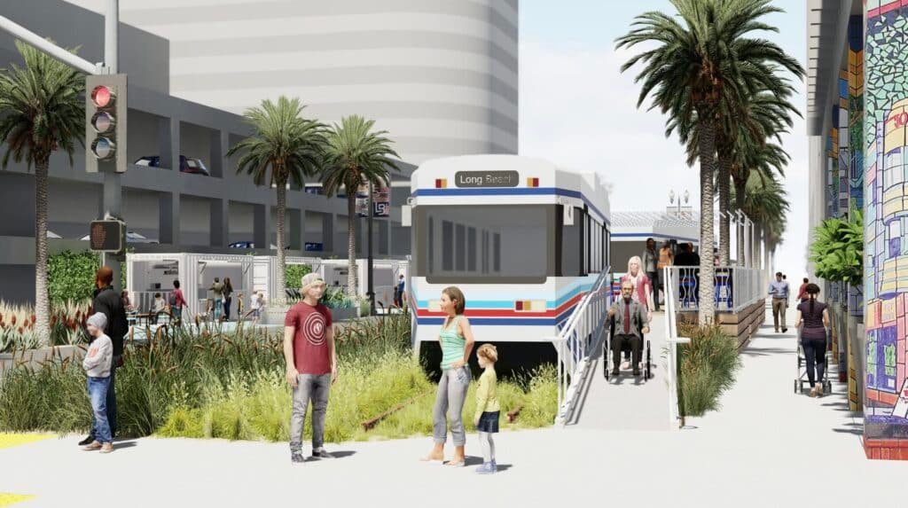 long beach transit mall renovation