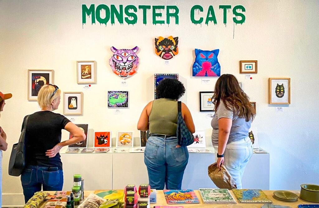 monster cats art show