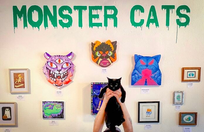 monster cats art show