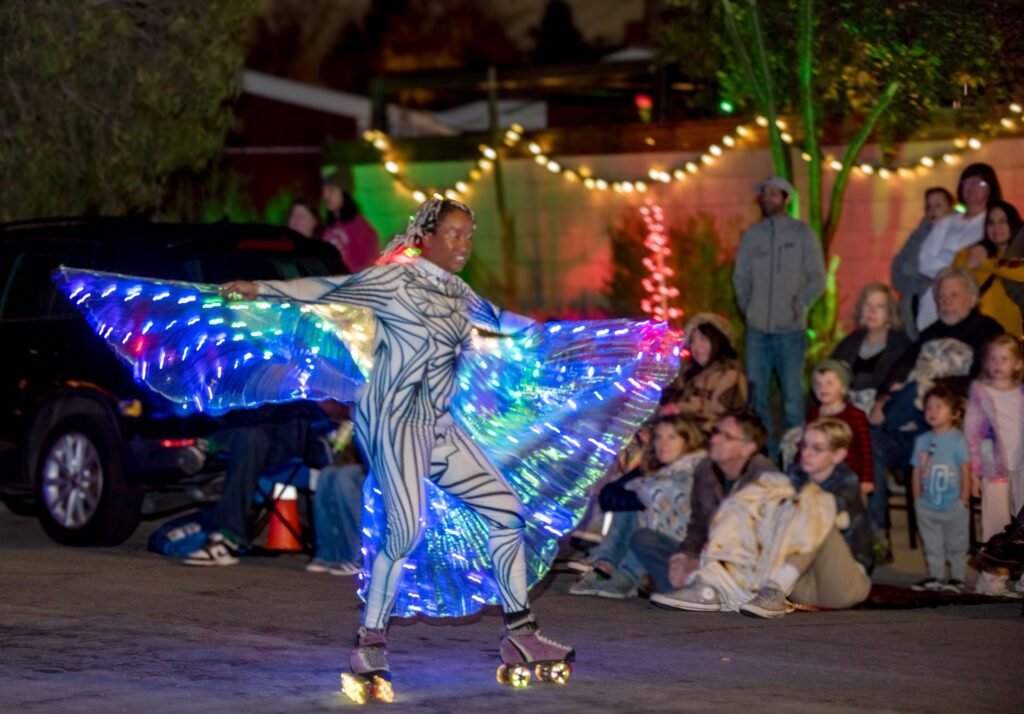 jz light show aerial butterflies