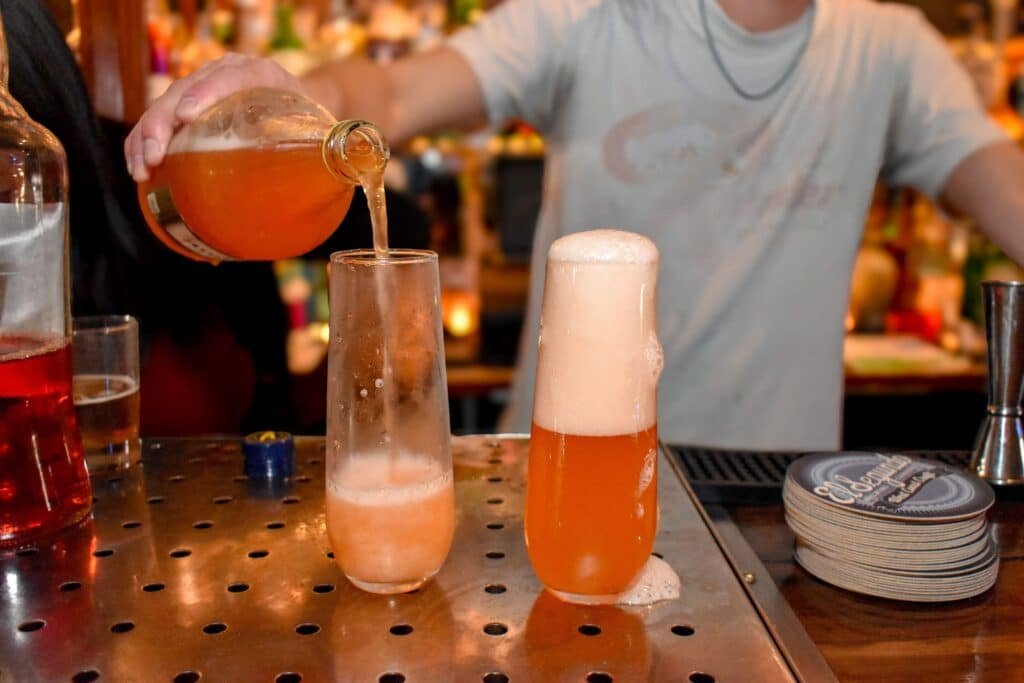 best long beach drinks stache spaghett service