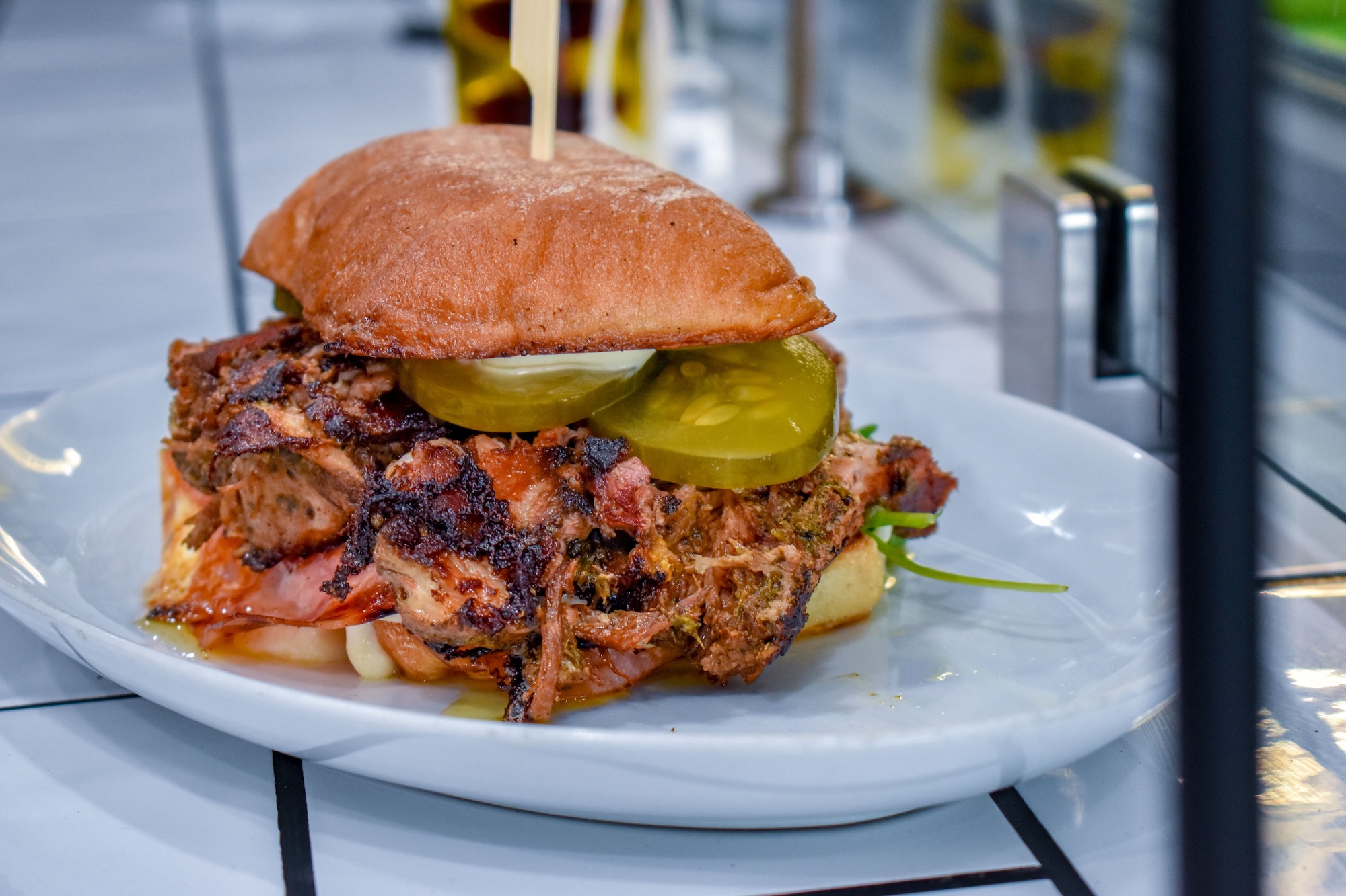 Stuffed between two bars in West Long Beach, Black Pork is a multi