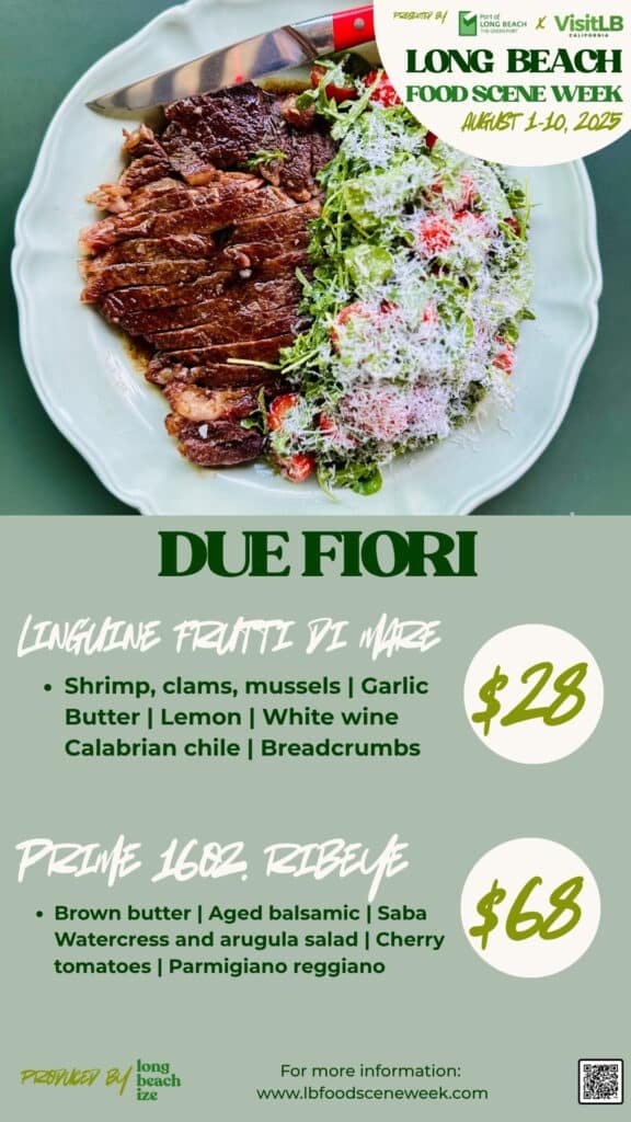 long beach food scene week 2025 due Fiori