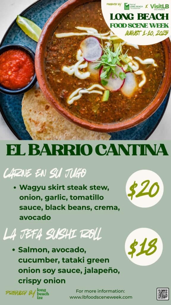 long beach food scene week 2025 el barrio cantina