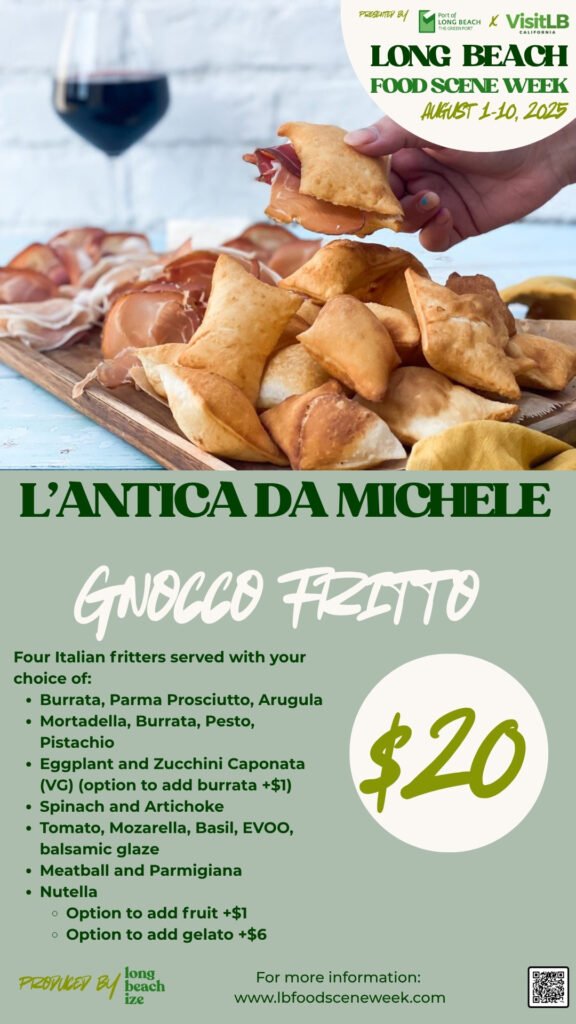 long beach food scene week 2025 l'antica da Michele
