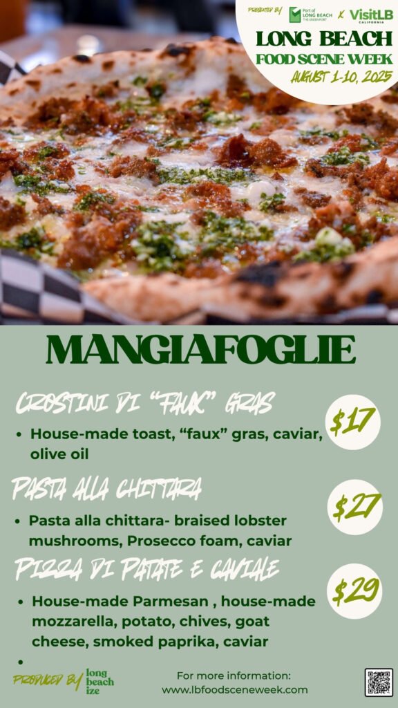 long beach food scene week 2025 mangiafoglie