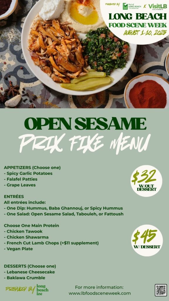 long beach food scene week 2025 open sesame