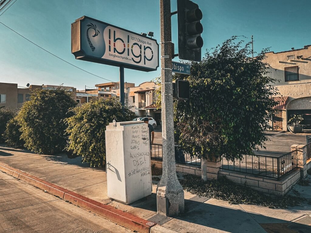 pride vandalism Long Beach