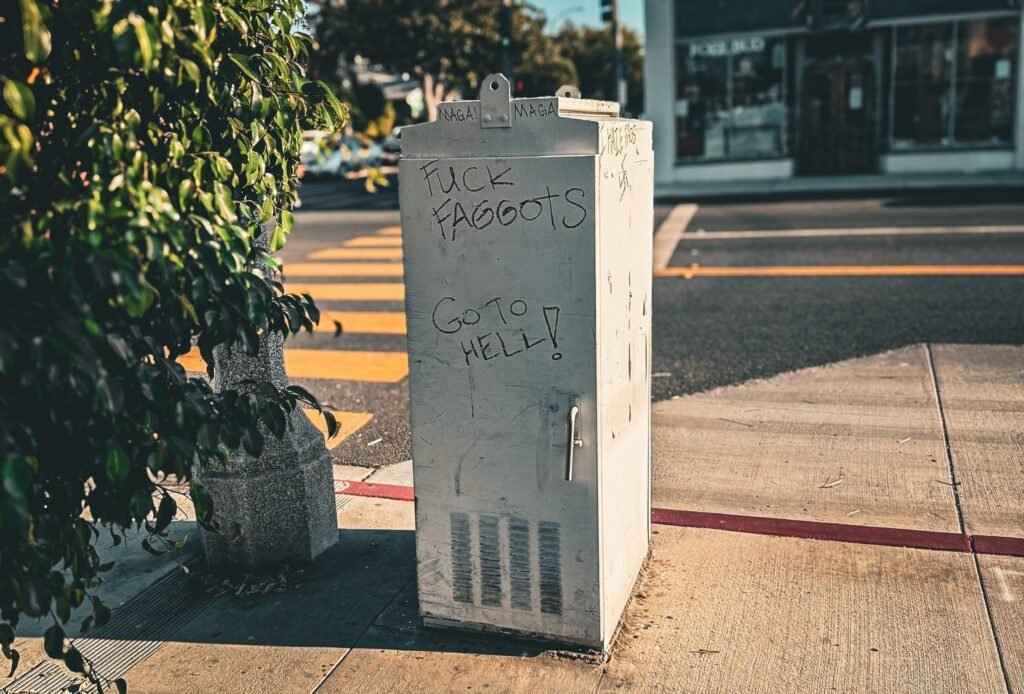 pride vandalism Long Beach