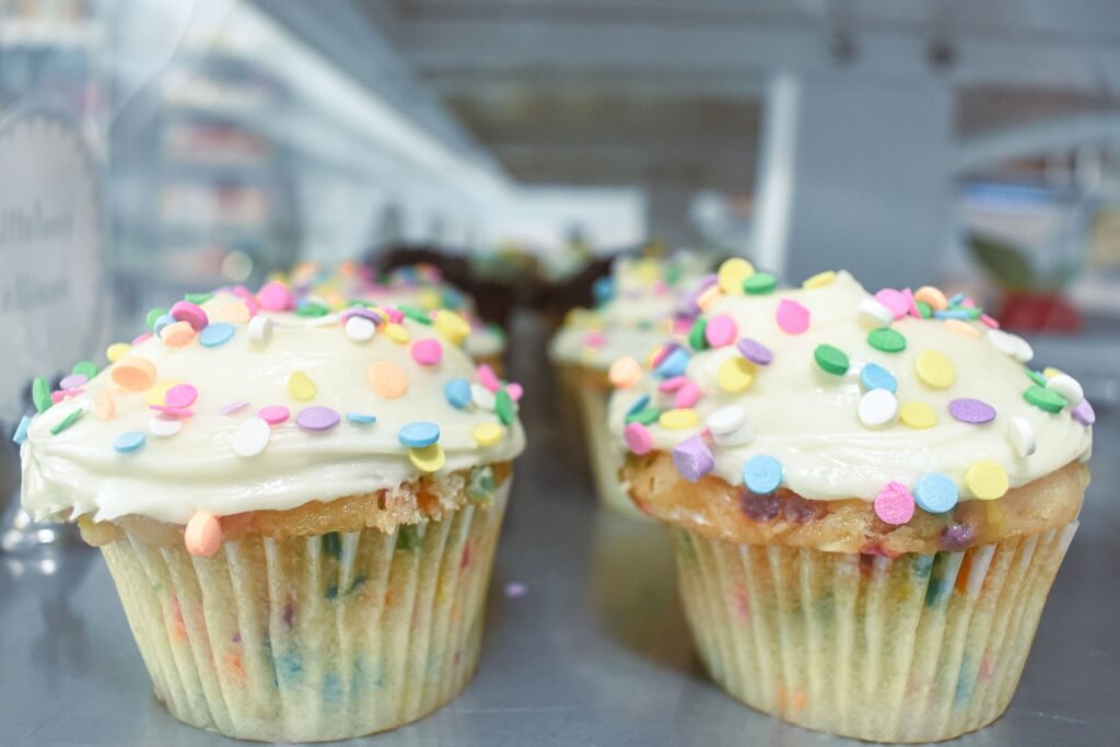 frosted long beach cupcake