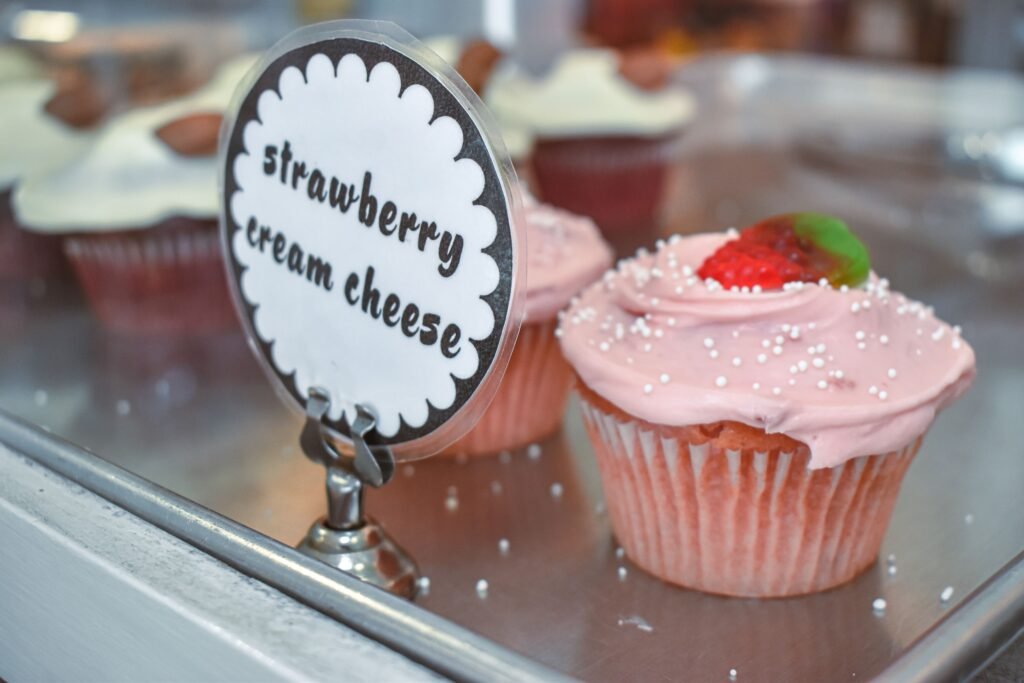 frosted long beach cupcake