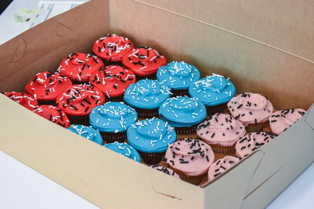 frosted long beach cupcake