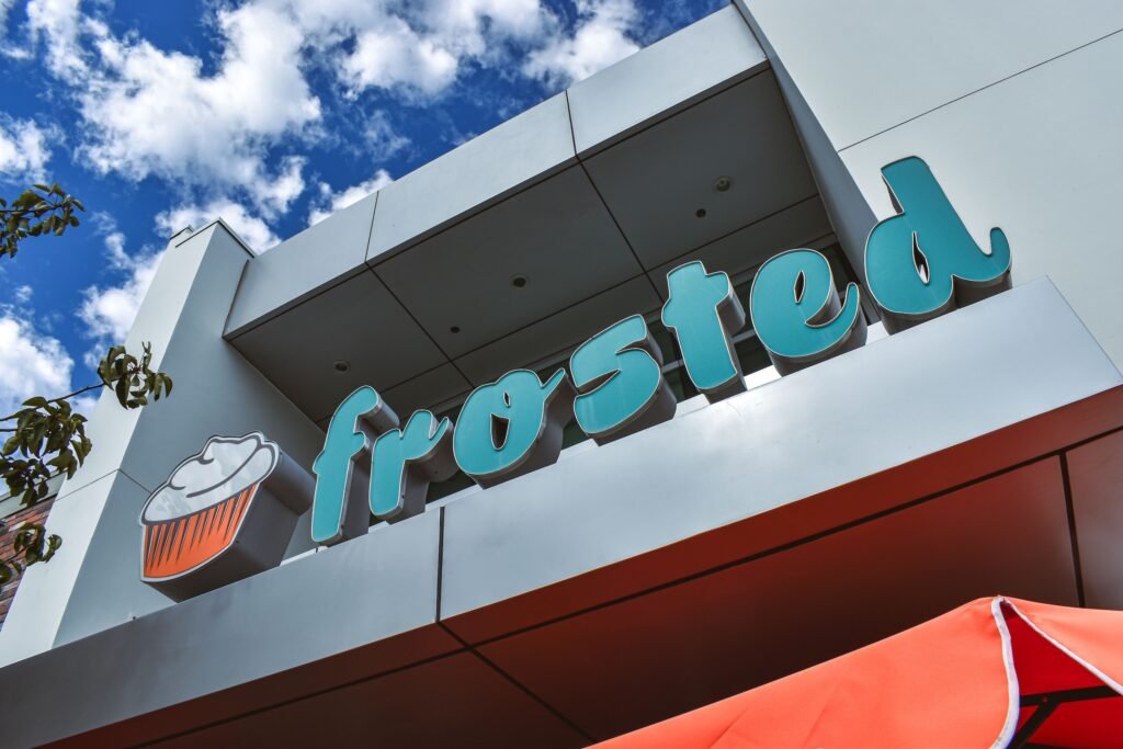 frosted long beach cupcake