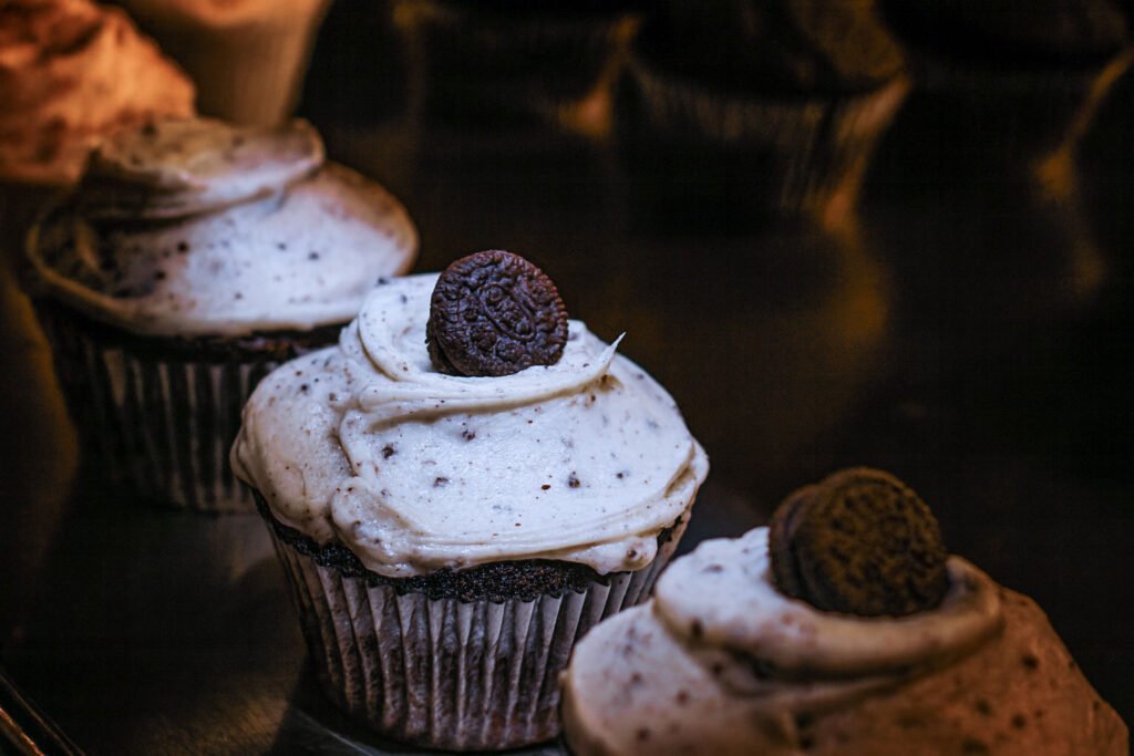 frosted long beach cupcake