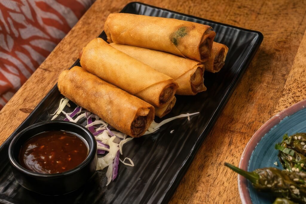bamboo club $10 under happy hour egg rolls
