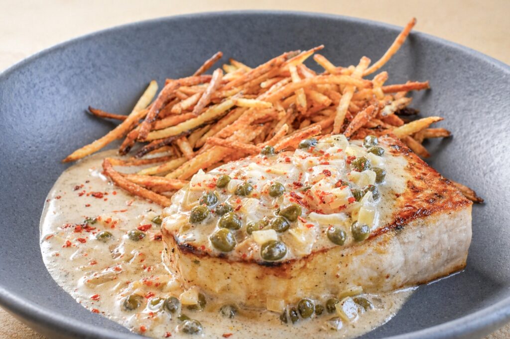 bar becky long beach swordfish au poivre