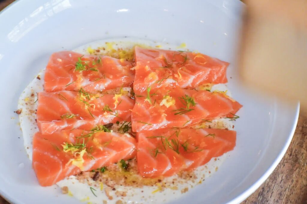 liv's long beach summer 2026 salmon crudo